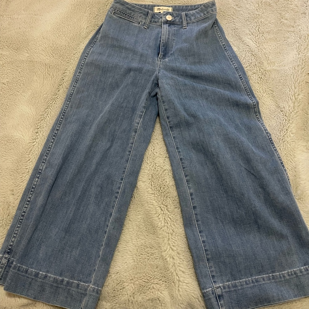 Madewell wide leg jeans - size 26 petite